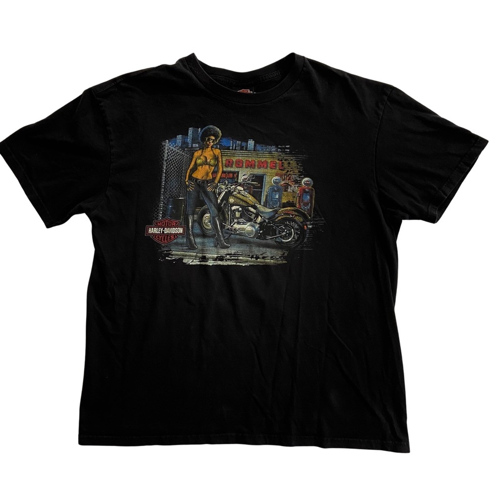 Rare Harley Davidson Rommel New Castle Shirt - Picture 3 of 10